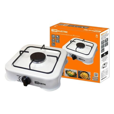 Плита газовая 1 конф, бел, TDM, ГП-1, SQ2515-0001