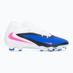 Футбольные бутсы Nike Phantom 6 High Academy FG/MG racer blue/white/pink blast