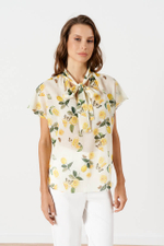 23217 Блузка женская (лимонный принт)