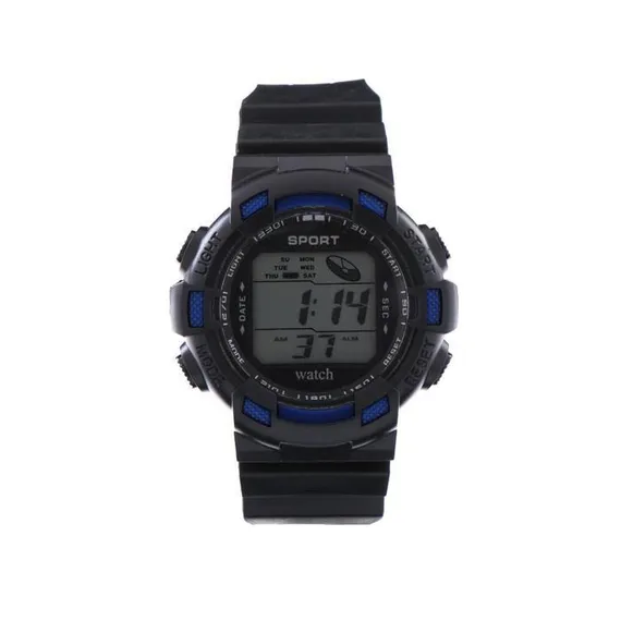 Часы наручные электронные: водонепроницаемоесть, будильник, d-4.5 см, микс