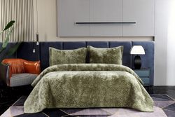 Покрывало 160x220 Sofi De MarkO Деварта оливково-зеленое