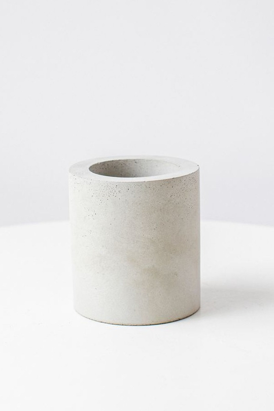 Кашпо Цилиндр 8/9 серый