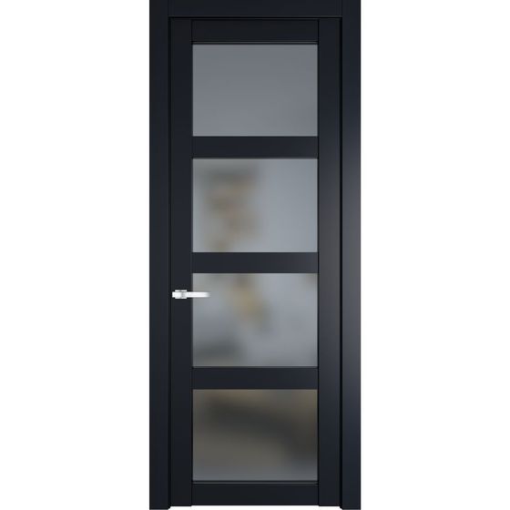 Межкомнатная дверь эмаль Profil Doors 1.4.2PD нэви блу остеклённая