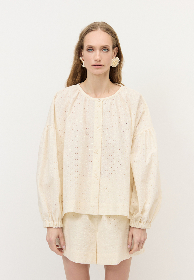 Блуза ажурная