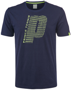 Футболка для мальчика теннисная Prince Graphic Crew T-shirt - navy