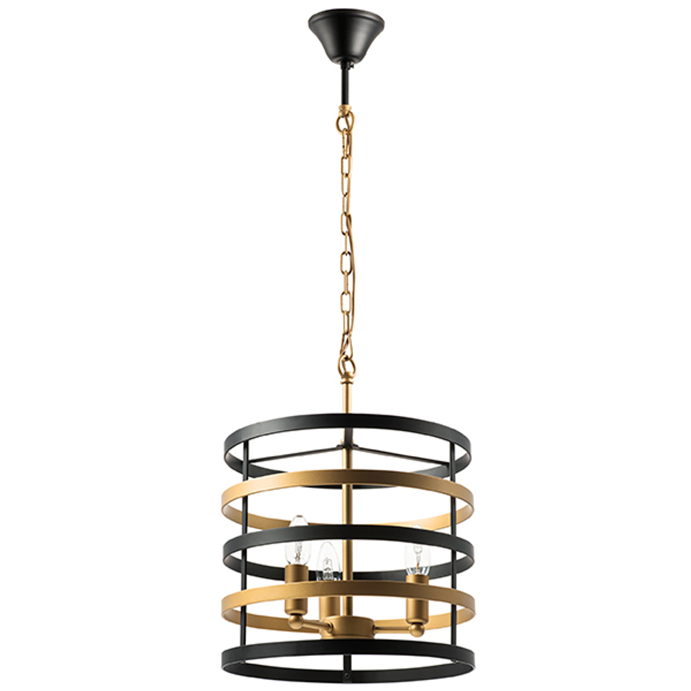 735030 Люстра EPSILON 3х40W E14 ЧЕРНЫЙ/ЗОЛОТО