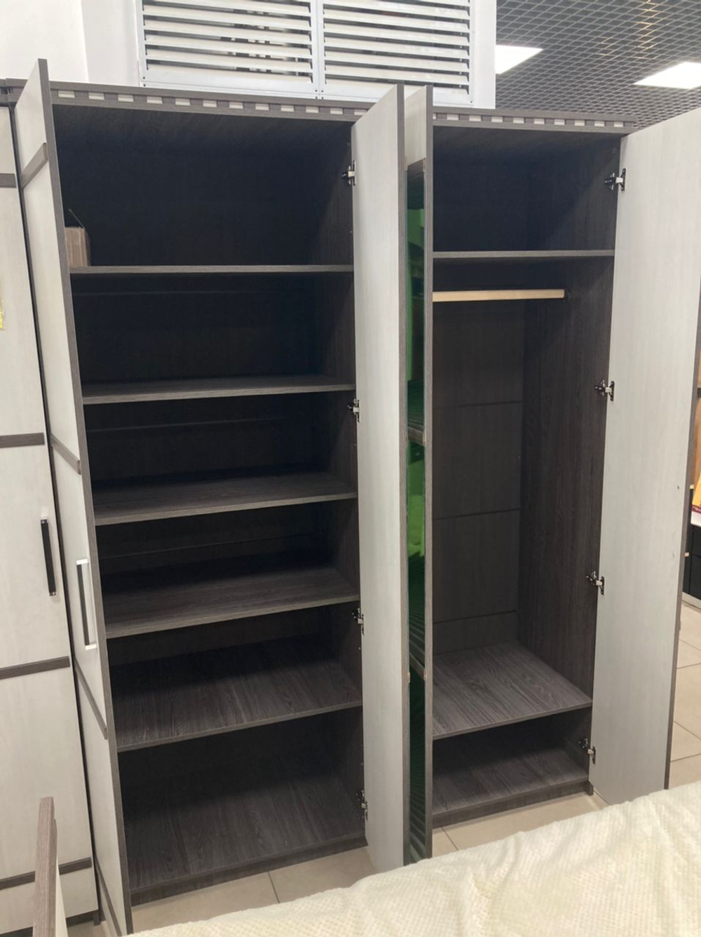 Шкаф 4-х створ. для белья и одежды Ольга-13 ясень анкор темный/ясень анкор светлый