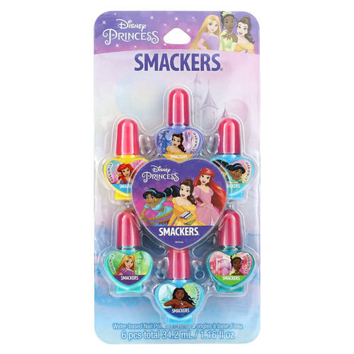Lip Smacker, Disney Princess, коллекция лаков для ногтей, 6 наборов, 5,7 мл (0,19 жидк. унции) каждый