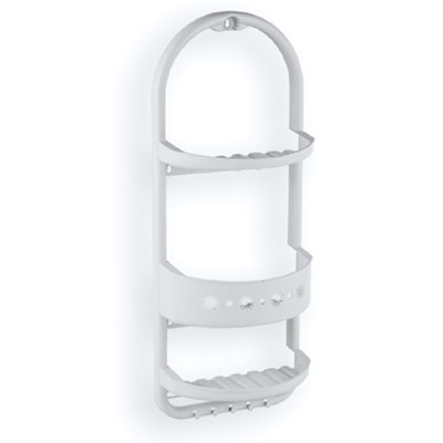 Полка для ванной комнаты подвесная 3 яруса, цвет мраморный