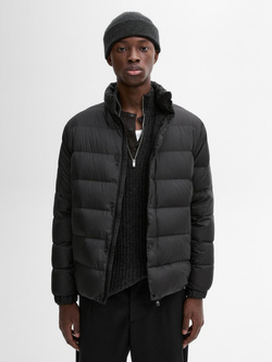 Massimo Dutti Легкий пуховик, черный