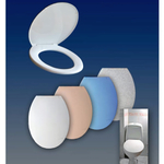 Сиденье для унитаза Евро с крышкой 460*360 (поверхности глянцевые) цвет белый