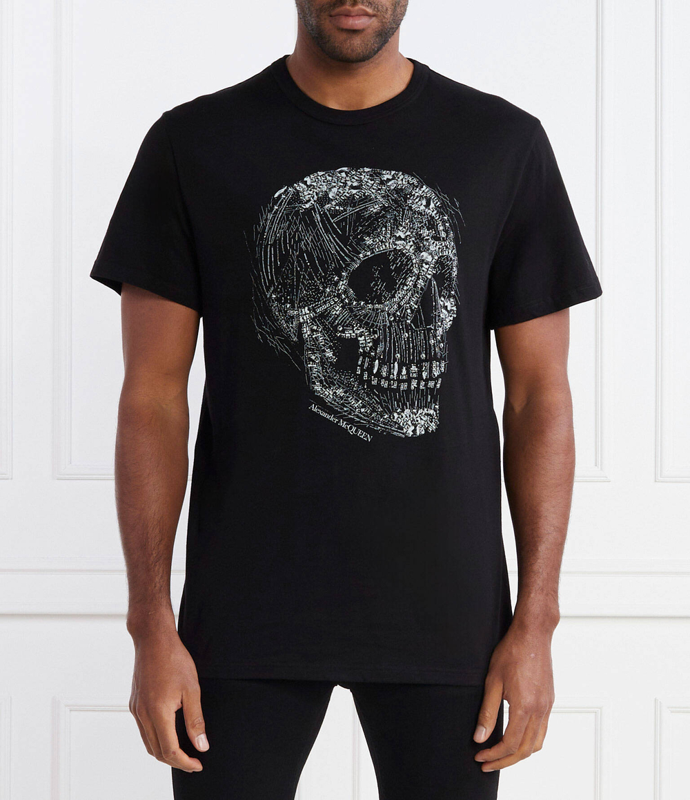 Футболка Alexander McQueen - черный(776288 QTAAH)