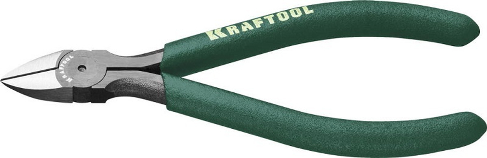 Бокорезы KRAFTOOL "KRAF-MINI", обливные рукоятки, Cr-V сталь, 125мм.