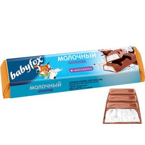 ШОКОЛАД BABYFOX С МОЛОЧНОЙ НАЧИНКОЙ 45ГР