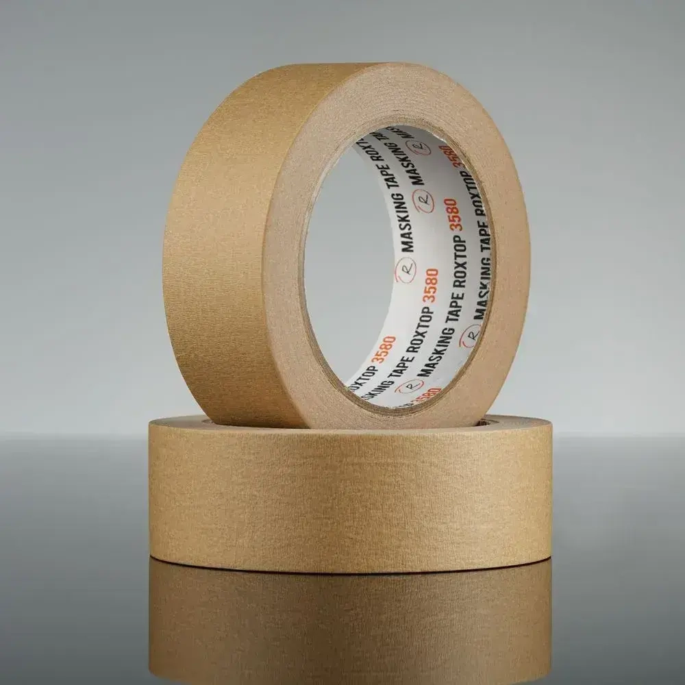 RoxelPro Скотч малярный, Малярная лента ROXTOP 3580, коричневая, 36мм х 40м 1 шт.