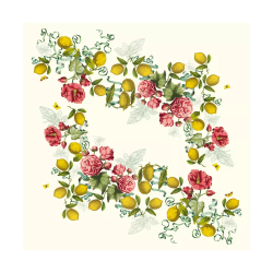 Скатерть Garnier Thiebaut Citrons De Menton Romance (155 x 260 см)