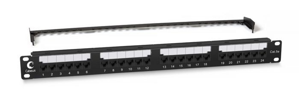 Патч-панель  Cabeus PL2-24-Cat.6-Dual