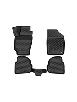 Коврики в салон для VW Polo (V, Vp) 2009-2020, 4 шт. седан (полиуретан) NLC.3D.51.30.210K