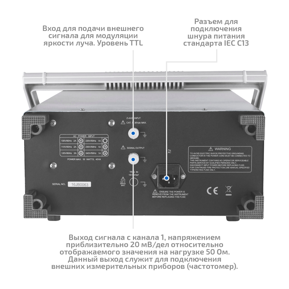 Осциллограф аналоговый два канала МЕГЕОН 15102