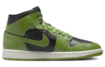 Кроссовки Jordan Air Jordan 1 Mid "Green Black" (Женская размерная сетка)