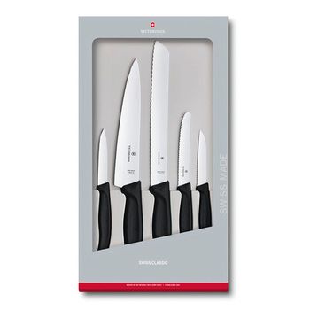Набор ножей для кухни Victorinox Swiss Classic Kitchen 5 шт черные (6.7133.5G)