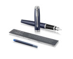 Перьевая ручка Parker IM Metal Matte  Blue CT