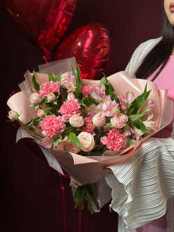 Сборный букет «Розовые мечты»