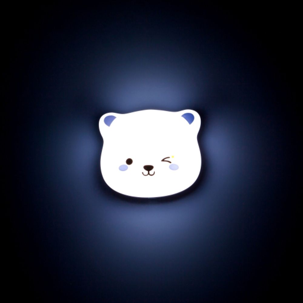 Ночник - светильник светодиодный ЭРА NLED-466-1W-W настенный аккумуляторный белый