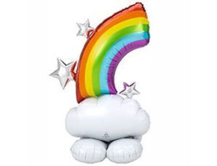 Шар фольгированный ( 132см) фигура ростовая,Радуга, 1шт.