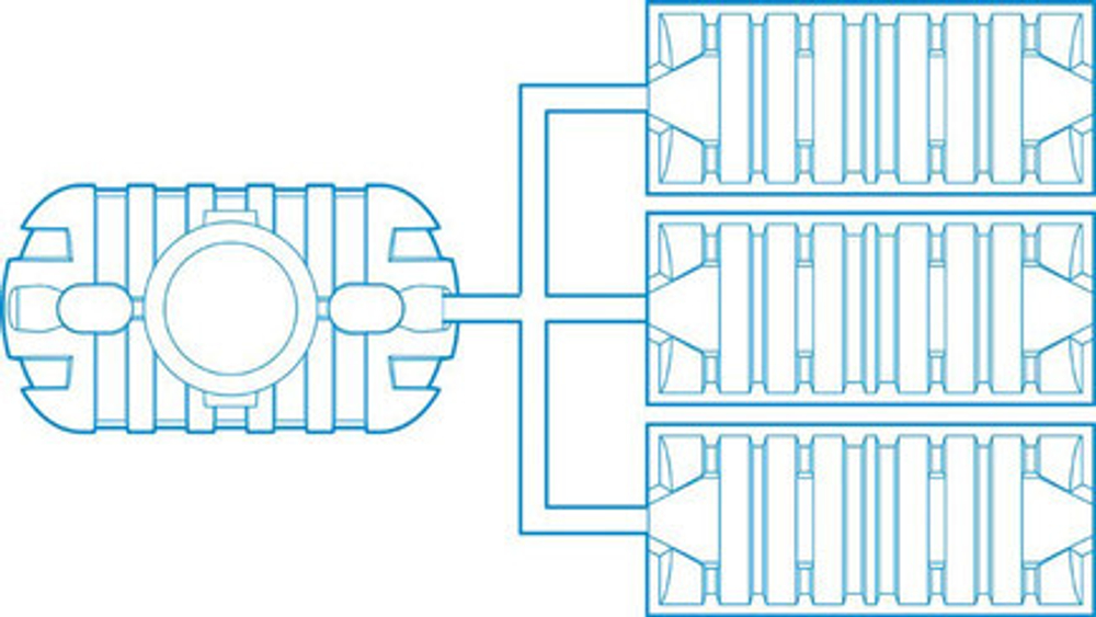 Инфильтрационный блок R-blok - 500 Родлекс 500 л.(2100x900x400см;25кг;) - арт.559808