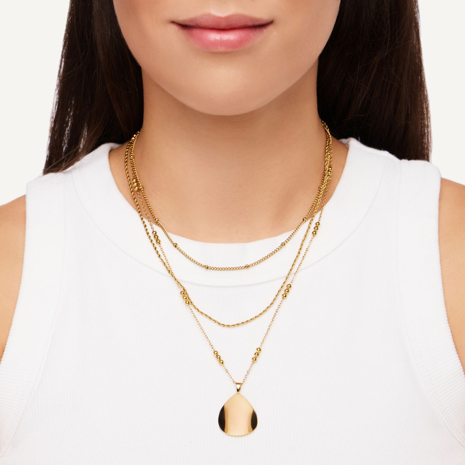 Колье Multi-layered Necklace - Gold