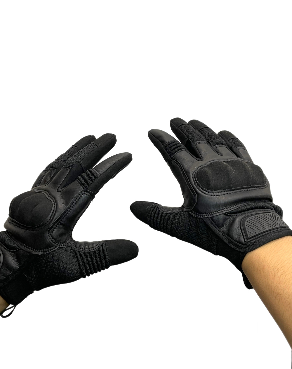 Перчатки Полнопалые, Черный (экокожа)