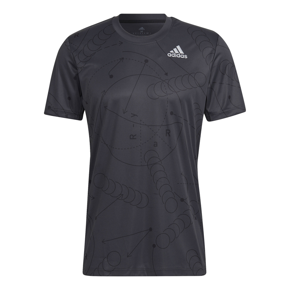 Мужское теннисное поло adidas Club Graphic T-Shirt Men - Dark Grey