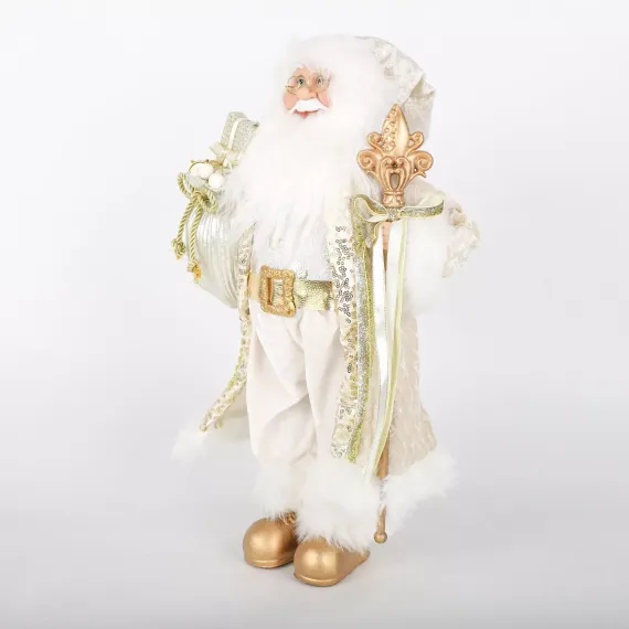 Дед Мороз Королевский в золотом наряде 30 см., ЕлкиТорг (ZS-S-21838-12)