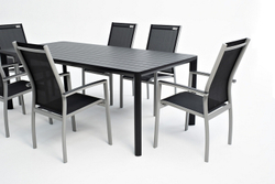 Столовая группа из алюминия GONZO графит  Joygarden