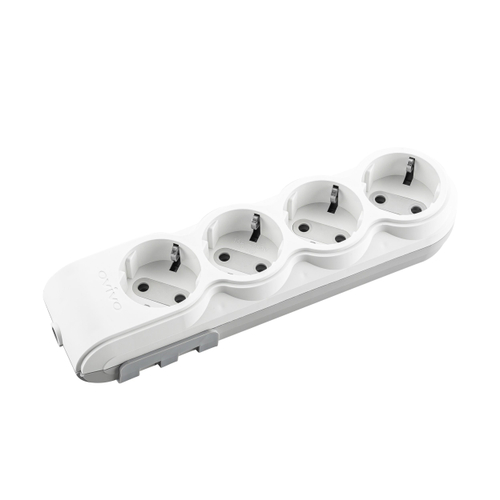 Колодка 4 гнезда OVIVO суппорт с/з черная 700-080000-114