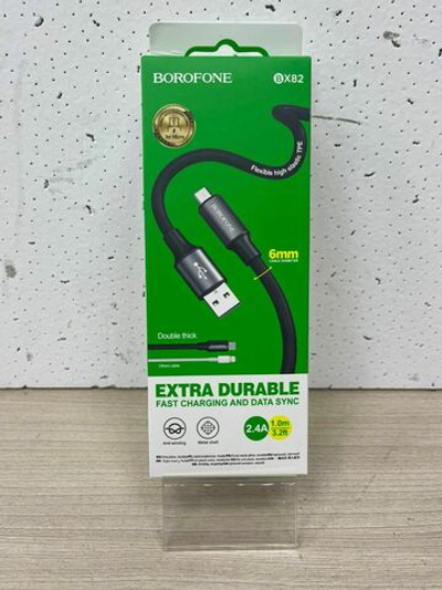 Кабель microUSB Borofone BX82 (2.4A,1m) белый