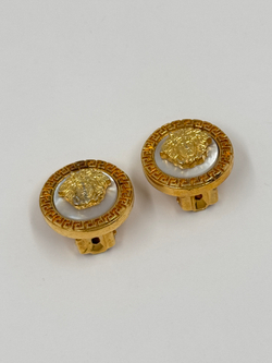 Клипсы с «перламутровыми» вставками Versace