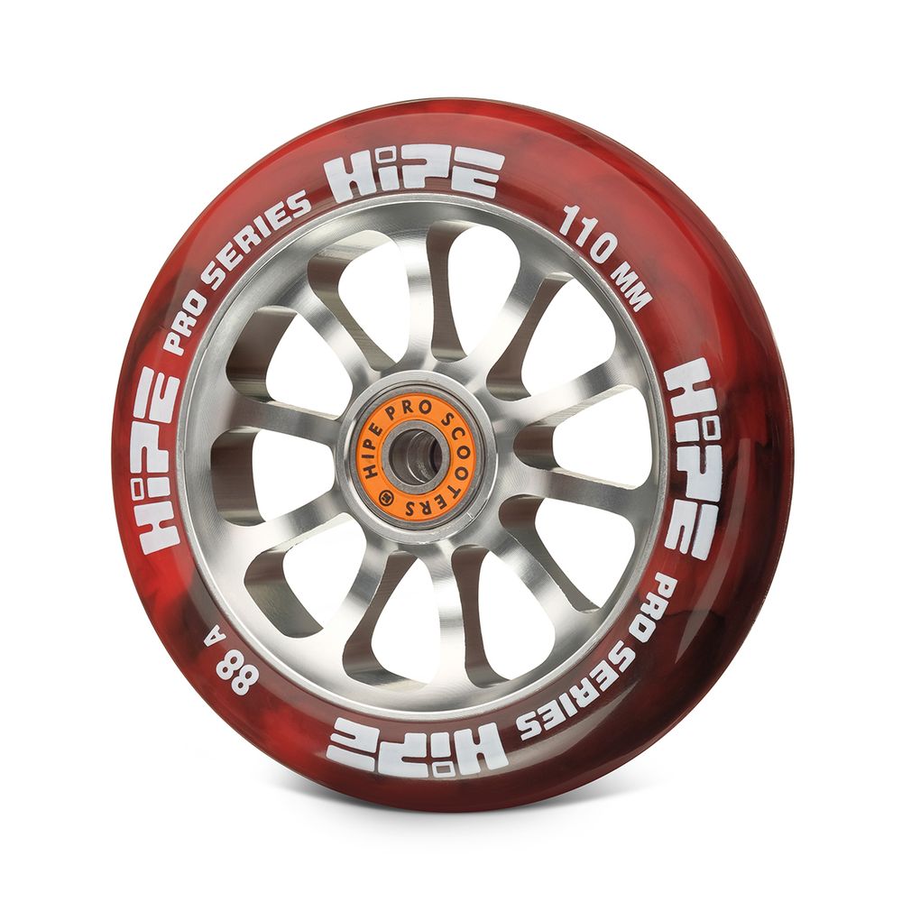 Колесо HIPE H7 110mm*26mm, red/silver