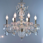 790064 Люстра SCHON 6x60W E14 Серебро