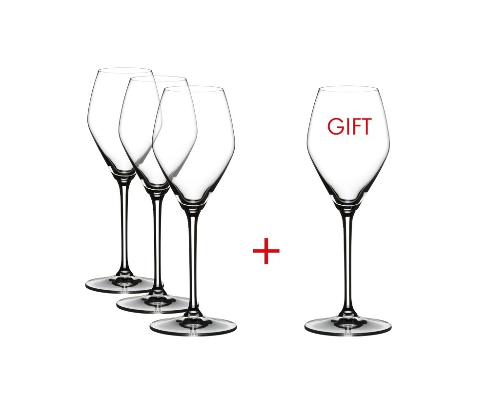 Набор бокалов для шампанского 4шт 322мл Riedel Extreme Rose Champagne/Rose Wine Pay 3 Get 4