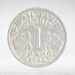 France, 1 Franc 1943 - Vichy French State, VF