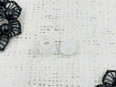 Наконечник колокольчик, пластик, d 5 мм, р. 8х12 мм, прозрачный