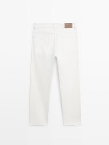 Massimo Dutti Джинсы свободного кроя, белый