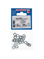 Шайба оцинкованная DIN 125A 5 мм ( белый цинк 30 шт) 16141