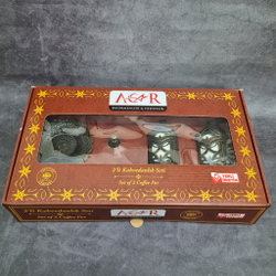 Кофейный набор "Lale" на 2 персоны с лукумницей и подносом/ACAR. Турция (бронзовый)