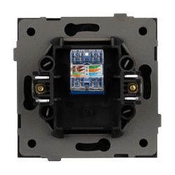 Механизм компьютерной розетки SCT-TENDO-MPC1-PL-BK (RJ-45, CAT6) (Arlight, Черный) 054104