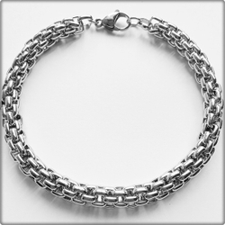 Мужской стальной браслет "Марк" 21см. Stainless Steel.