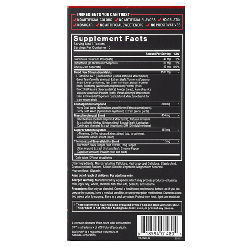 Force Factor, Score! XXL, средство для мужского здоровья, 30 таблеток