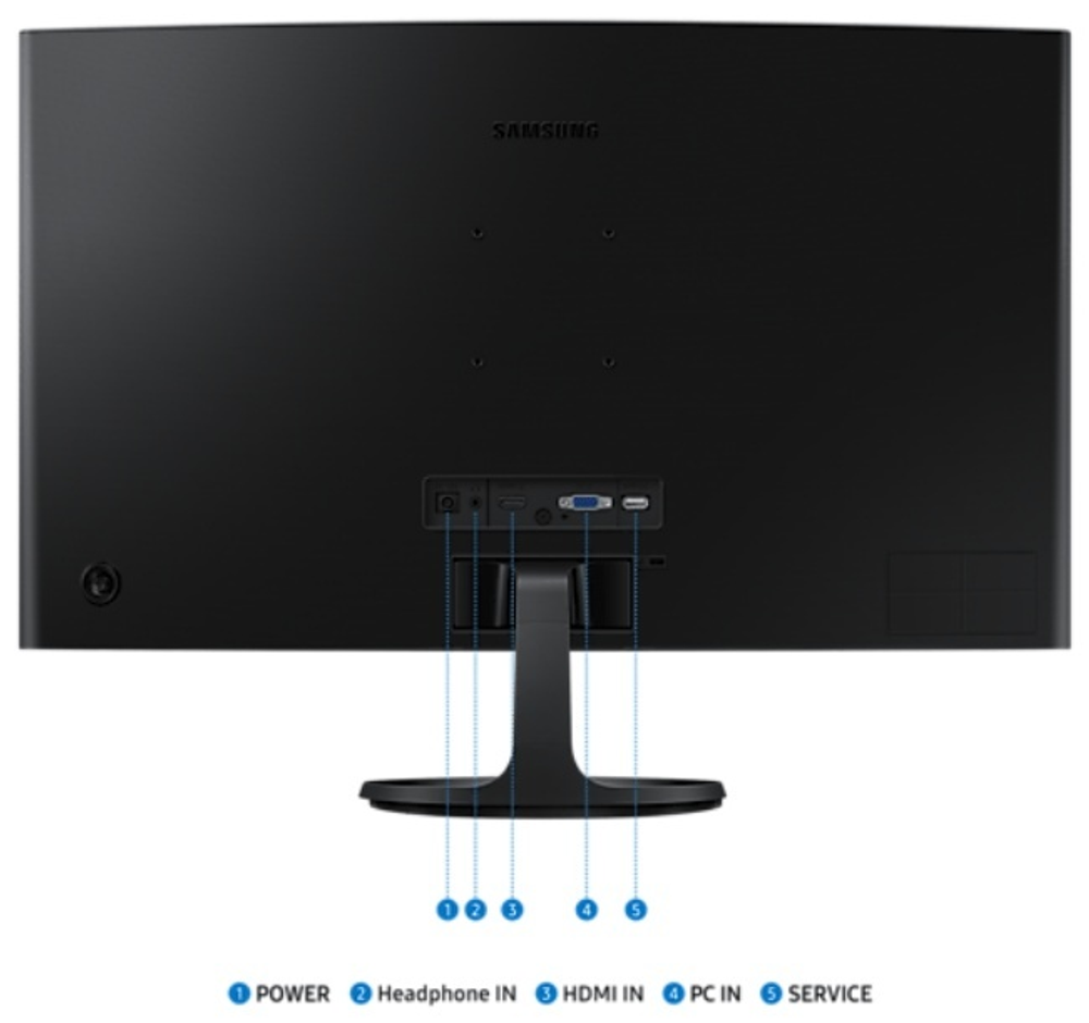 Монитор 27" Samsung LS27D364GAIXCI черный